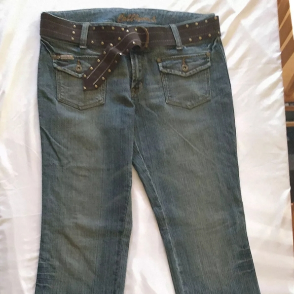 Bubblegum Jeans Vtg Embroidered Ribbed Faded Wash - Picture 7 of 8